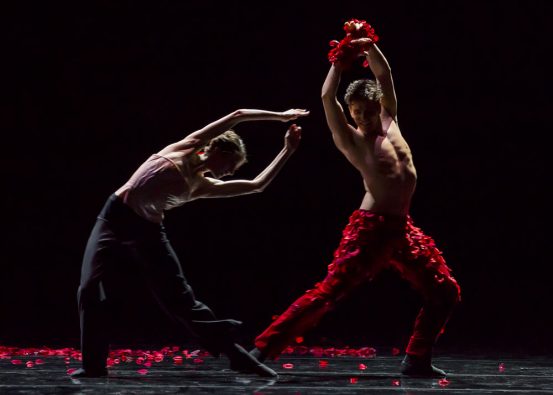 Guillaume Côté et Kathryn Hosier dans Spectre de la Rose. Photo par Jeremy Mimnagh, courtoisie de The National Ballet of Canada