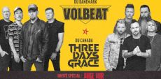 Volbeat et Three Days Grace à Laval et Québec en juin 2025