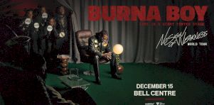 Burna Boy de retour au Centre Bell en décembre 2025