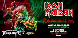 Iron Maiden avec Megadeth et Anthrax à Montréal en septembre 2026