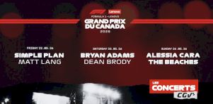 Grand Prix de la F1 à Montréal | Simple Plan, Bryan Adams, The Beaches et plus à la programmation musicale