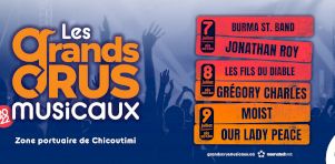 Les grands crus musicaux | Our Lady Peace, Moist, Grégory Charles et Jonathan Roy à Chicoutimi en juillet 2022