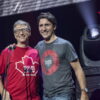 Bill Gates et Justin Trudeau, dignitaires au Centre Bell pour le concert Global Citizen©Jeff Lambert