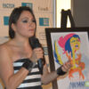 Tanya Tagaq en point de presse après le gala. Photo par Marc-André Mongrain.