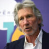 Roger Waters en conférence de presse.